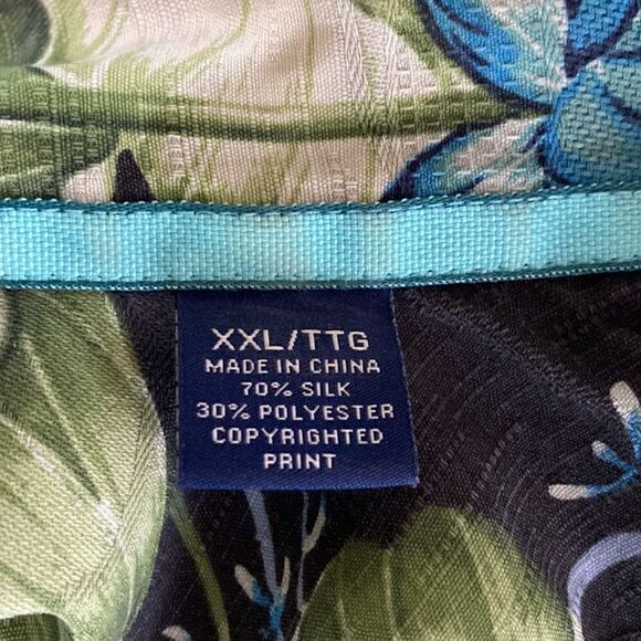 Tommy Bahama IslandZone® Camp Hawaiian 70% Silk Casual Summer Short Sleeve Shirt - Picture 10 of 15